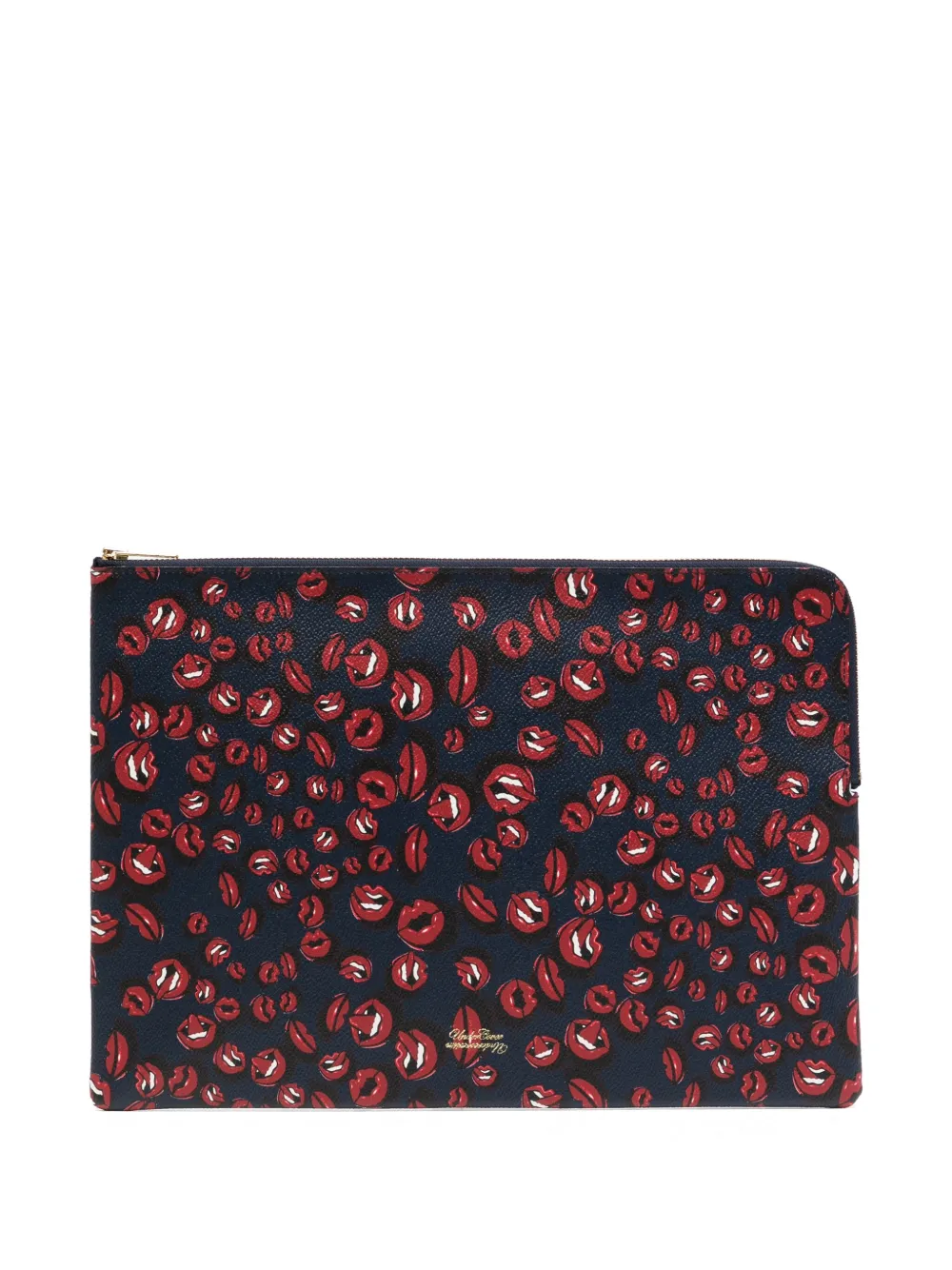 Undercover graphic-print clutch bag | Blue | Image 1