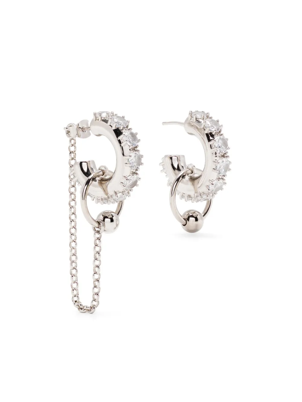 Justine Clenquet Penny Earrings In Silver