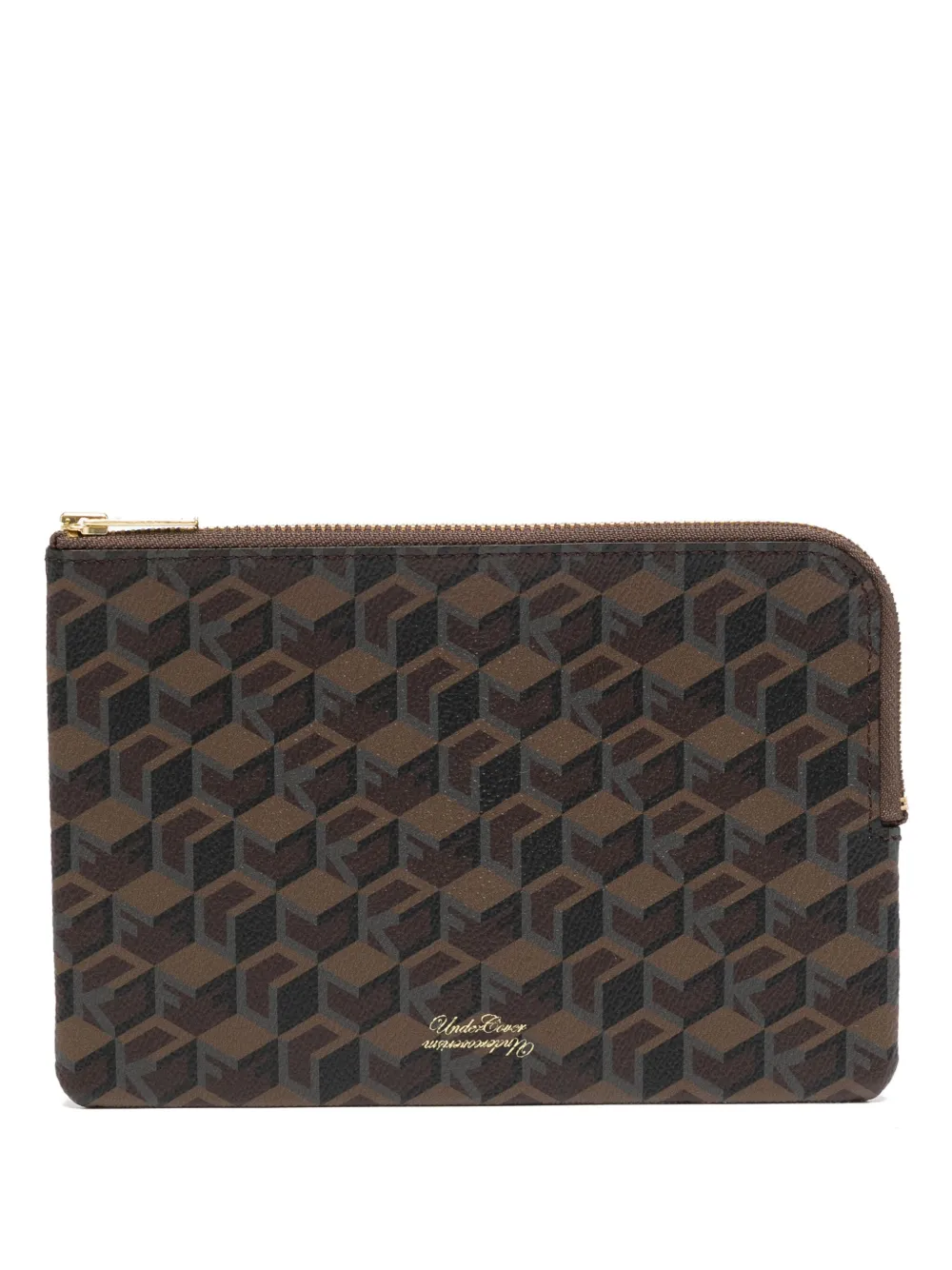 Undercover graphic-print wallet - ブラウン Undercover graphic-print wallet - ブラウン