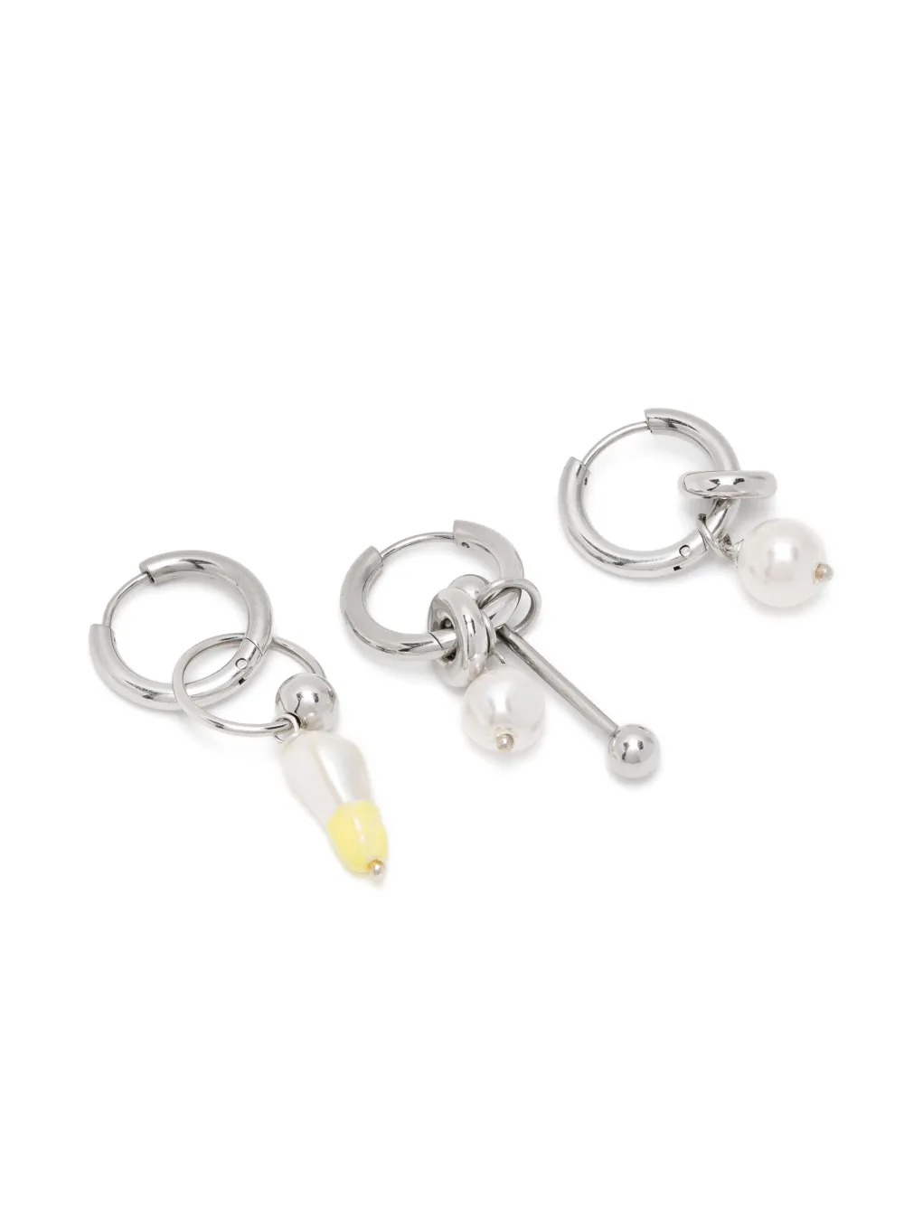 Justine Clenquet Palmer earrings set - Zilver