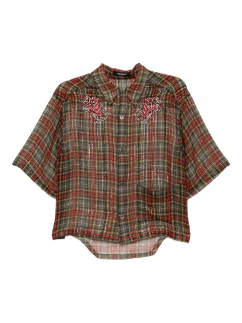 Undercover chemise transparente à broderies