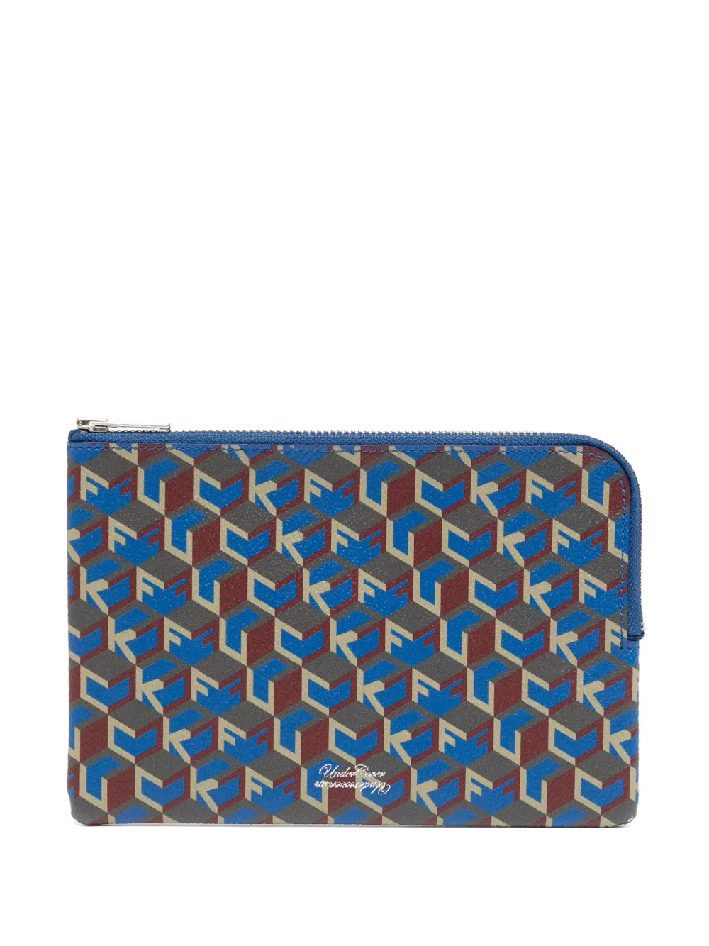 Undercover graphic-print wallet - ブルー Undercover graphic-print wallet - ブルー