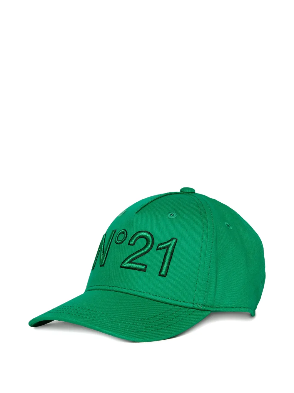 Nº21 Kids Honkbalpet met geborduurd logo Groen