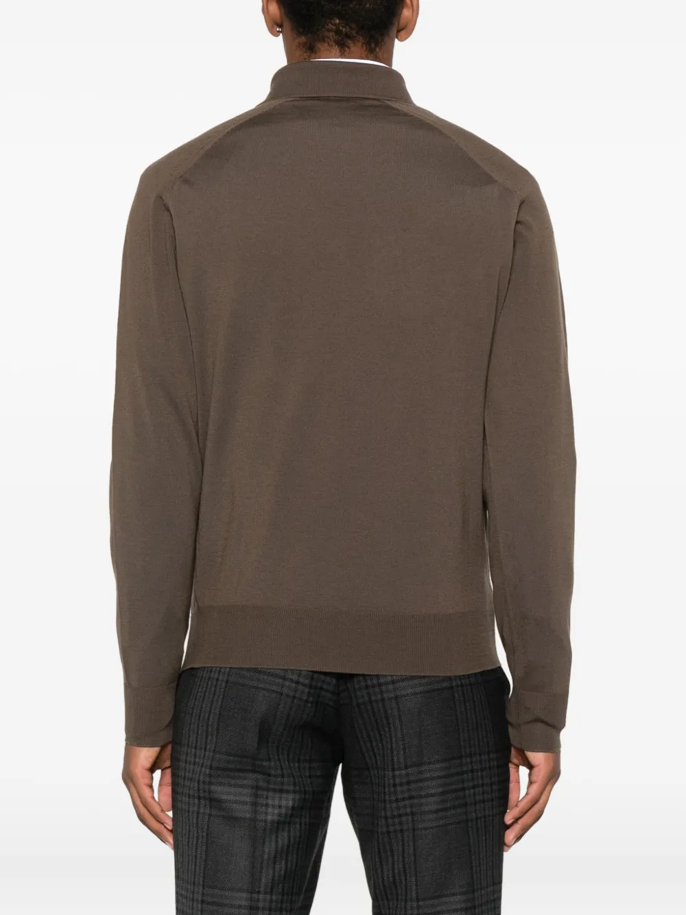 TOM FORD wool-blend polo shirt Bruin