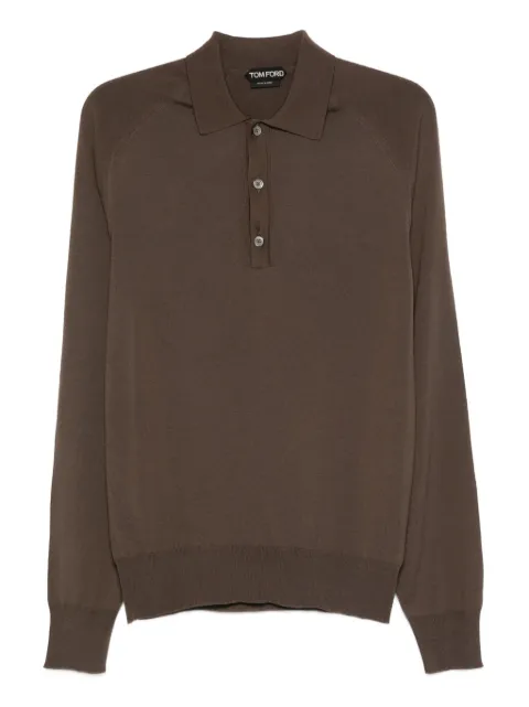 TOM FORD wool-blend polo shirt