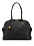 Fendi Pre-Owned 2000-2010 Pebbled Leather Selleria Dome shoulder bag - Black