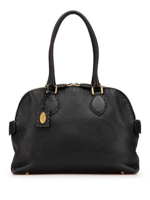Fendi Pre-Owned bolsa de hombro Selleria Dome de piel texturizada 2000-2010