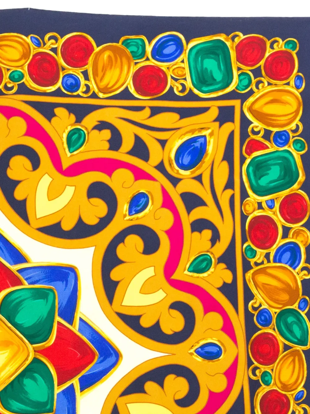 Pre-owned Chanel 1980s Gemstone-print Scarf