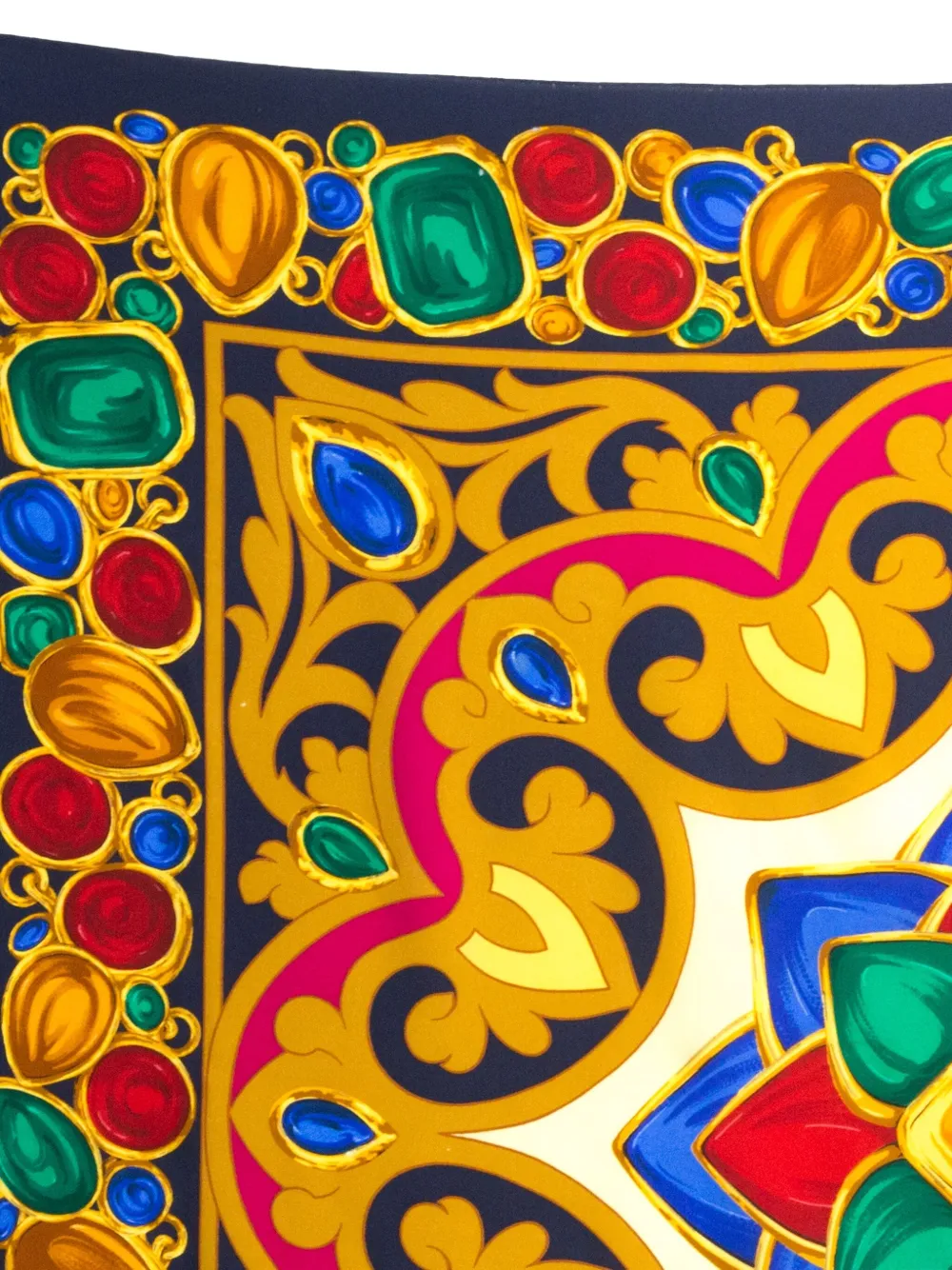 Pre-owned Chanel 1980s Gemstone-print Scarf