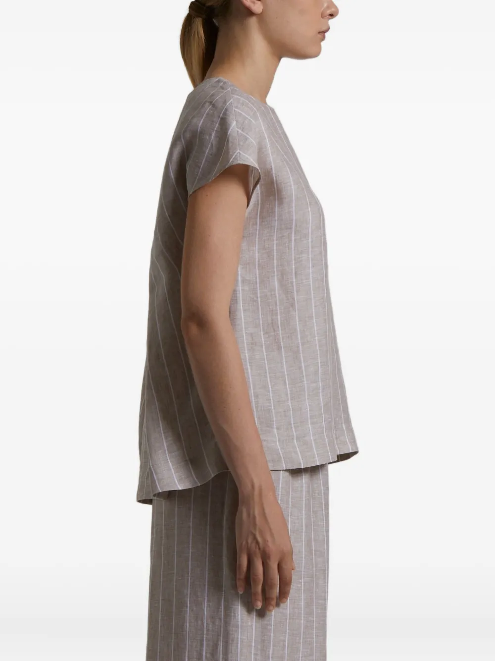 Peserico Gestreepte top - Beige