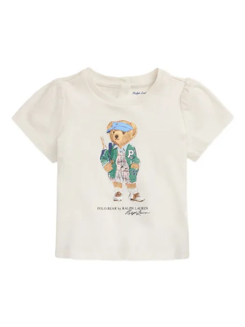 POLO RALPH LAUREN KIDS Kariertes Short-Set mit Rüschen