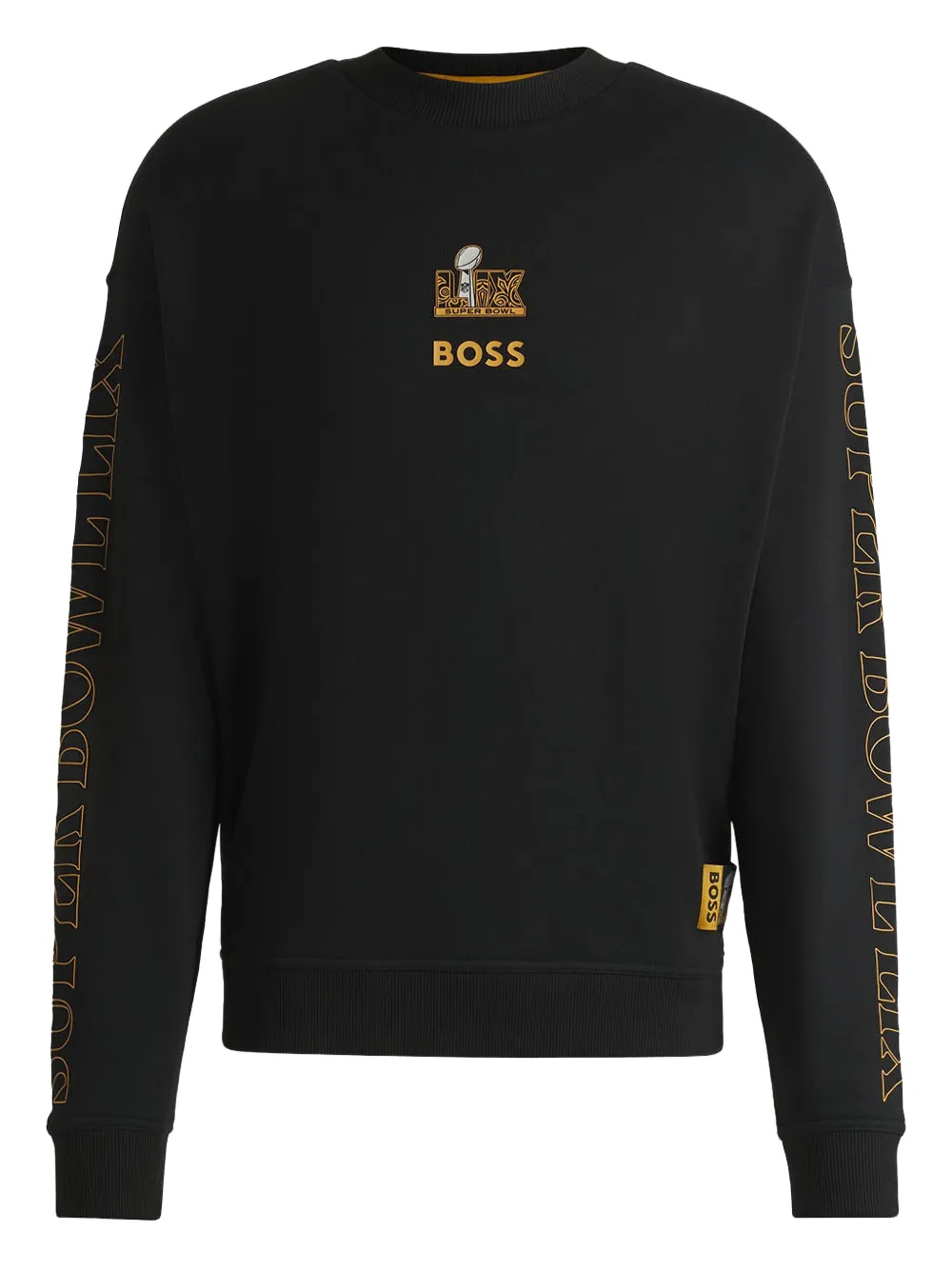 BOSS x NFL katoenen sweater Zwart