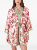 Mazzei floral-print belted robe - Neutrals