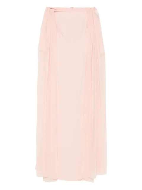 Nicole Miller cape long-sleeve maxi dress