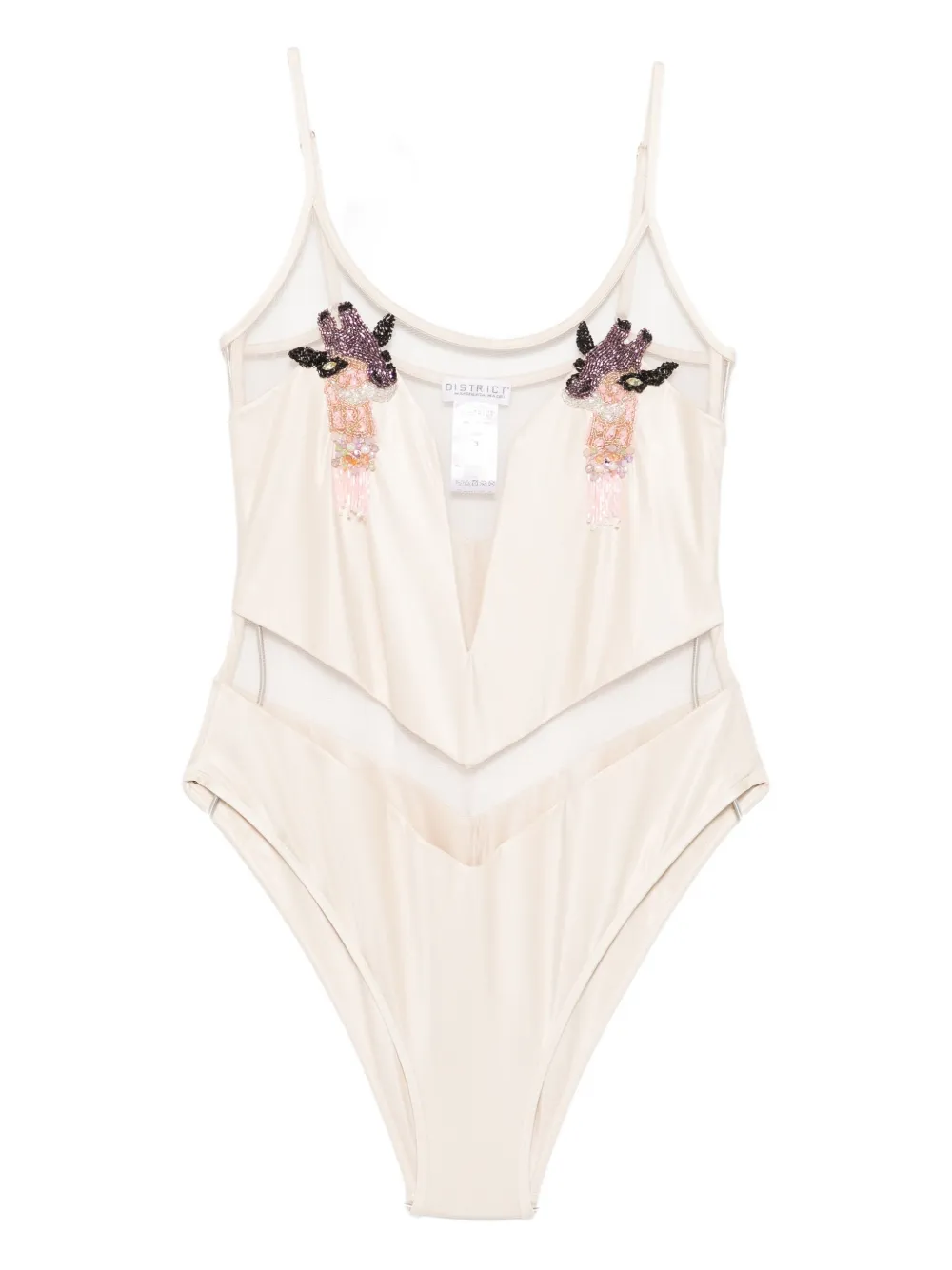 Mazzei beaded-embellishment swimsuit | Neutrals | Image 1
