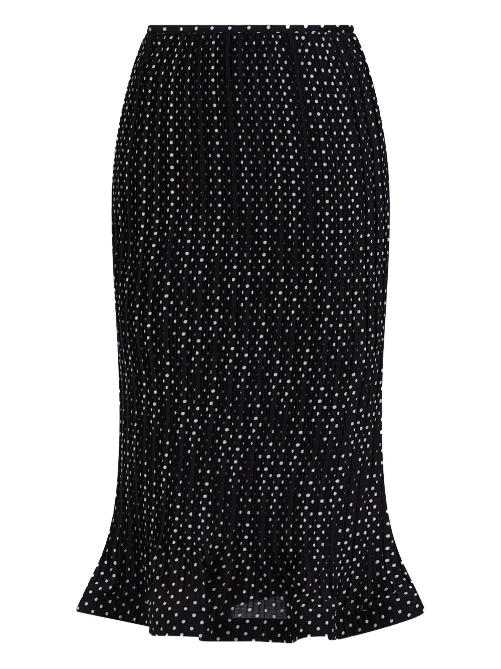 SIMONA CORSELLINI pleated polka-dot midi skirt | Black | Image 1