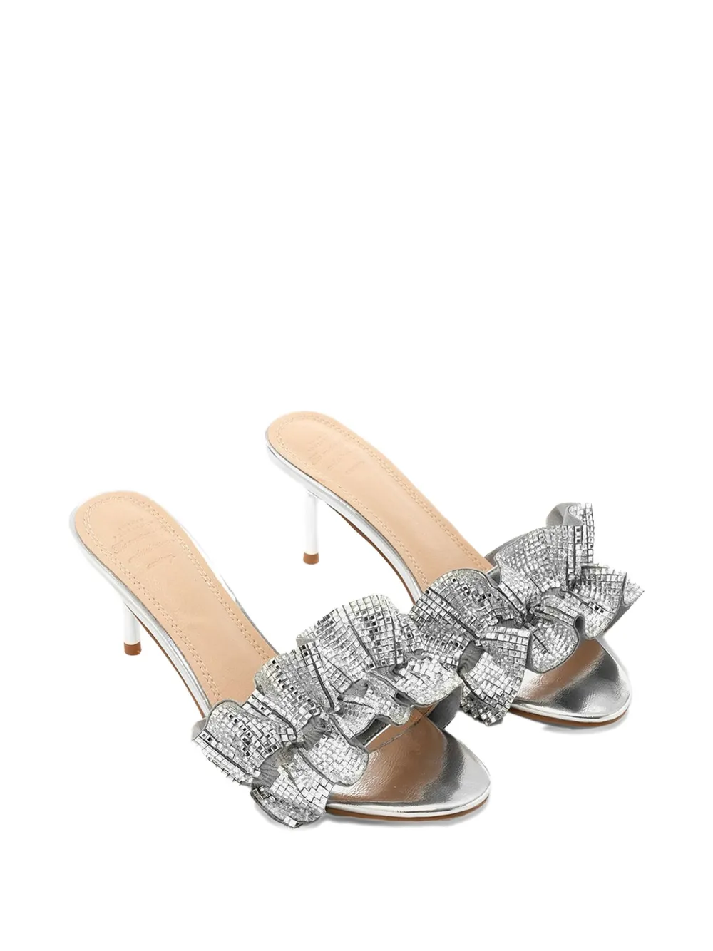 TWENTY FOURHAITCH embellished ruffled heeled sandals | Heeled Sandals | Image 2
