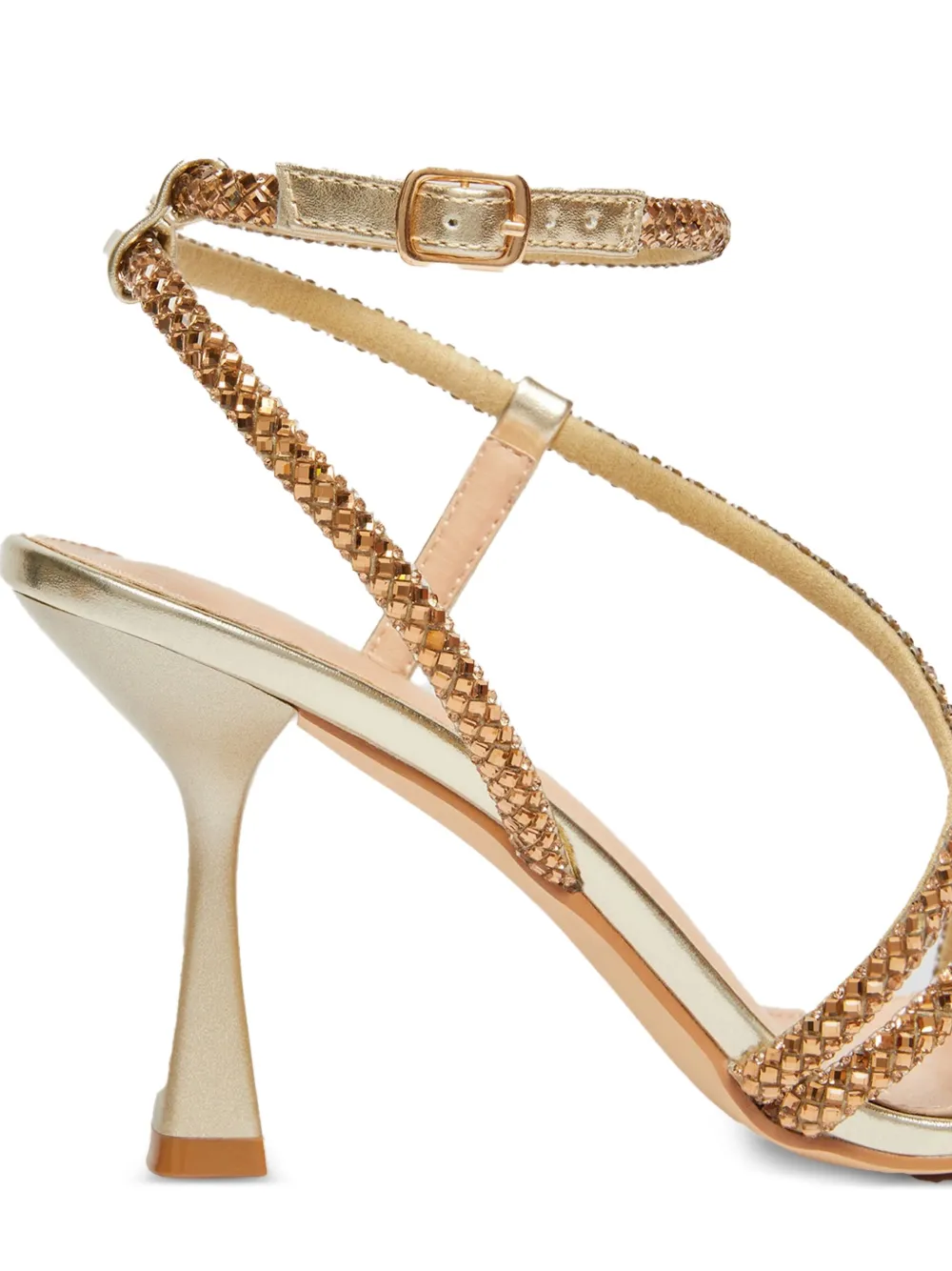 Pennyblack 85mm crystal-embellished stiletto heeled sandals Gold