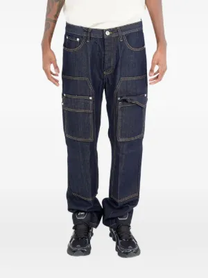 Walter Van Beirendonck ロゴ ジーンズ | ブルー | FARFETCH JP