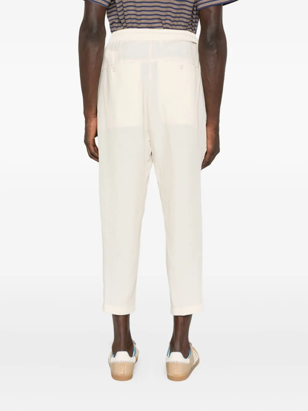 YES LONDON Broek met trekkoord Beige