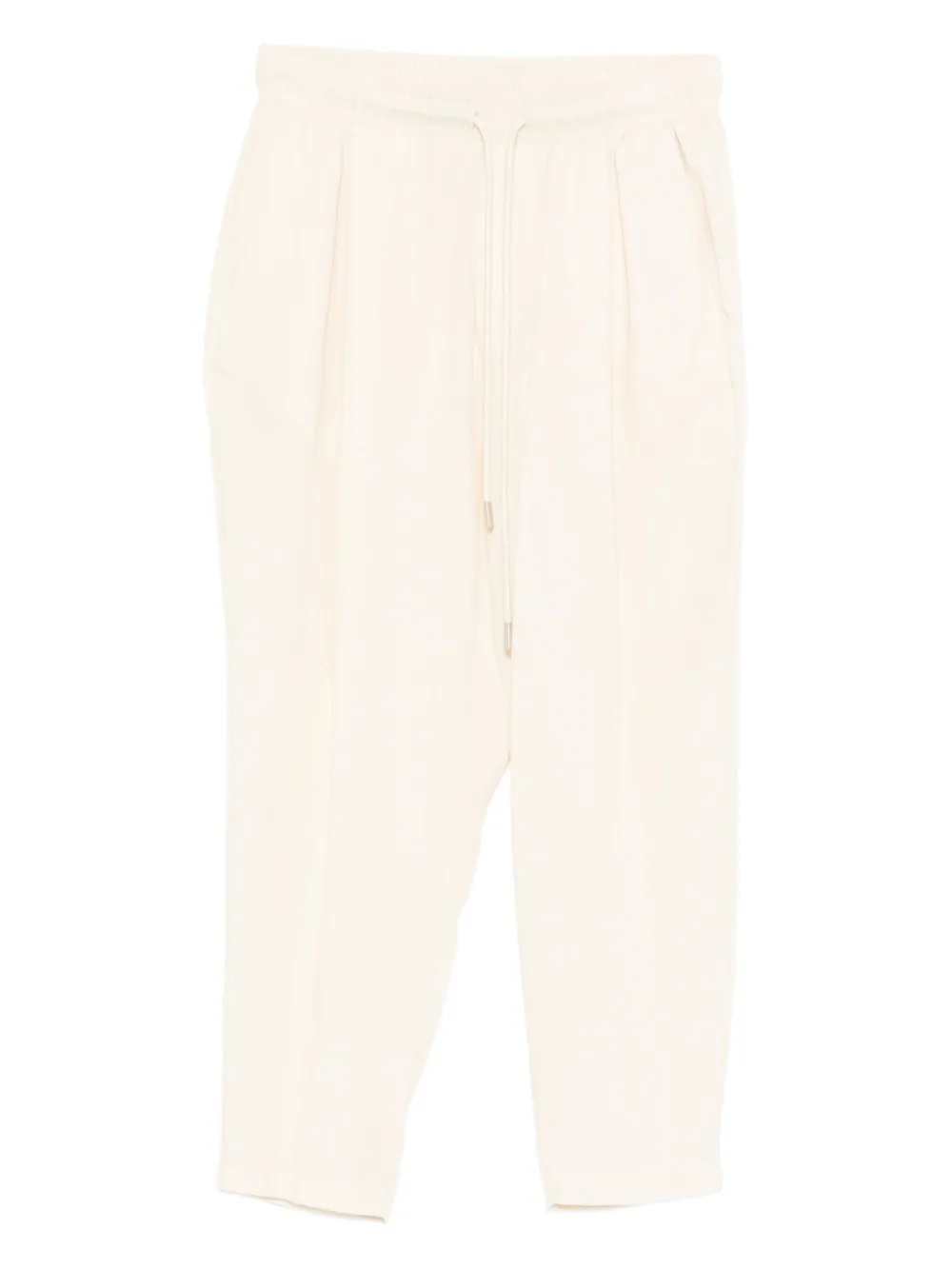 YES LONDON pleated drawstring trousers | Neutrals | Image 1