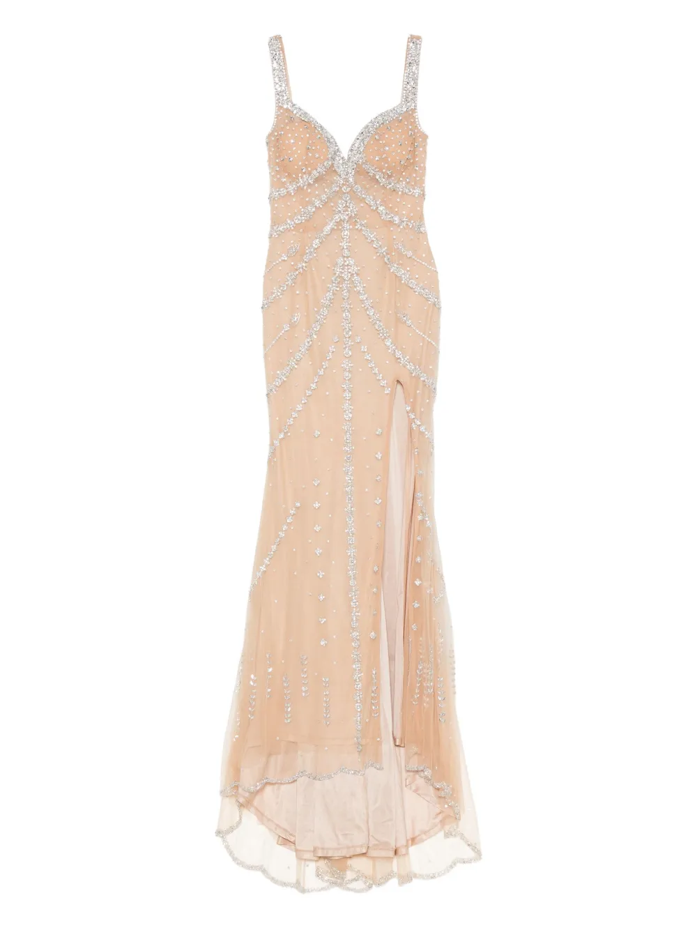Holland & Holland Crystal-embellished Dress In Neutral