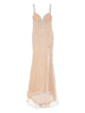 Holland & Holland crystal-embellished dress - Neutrals