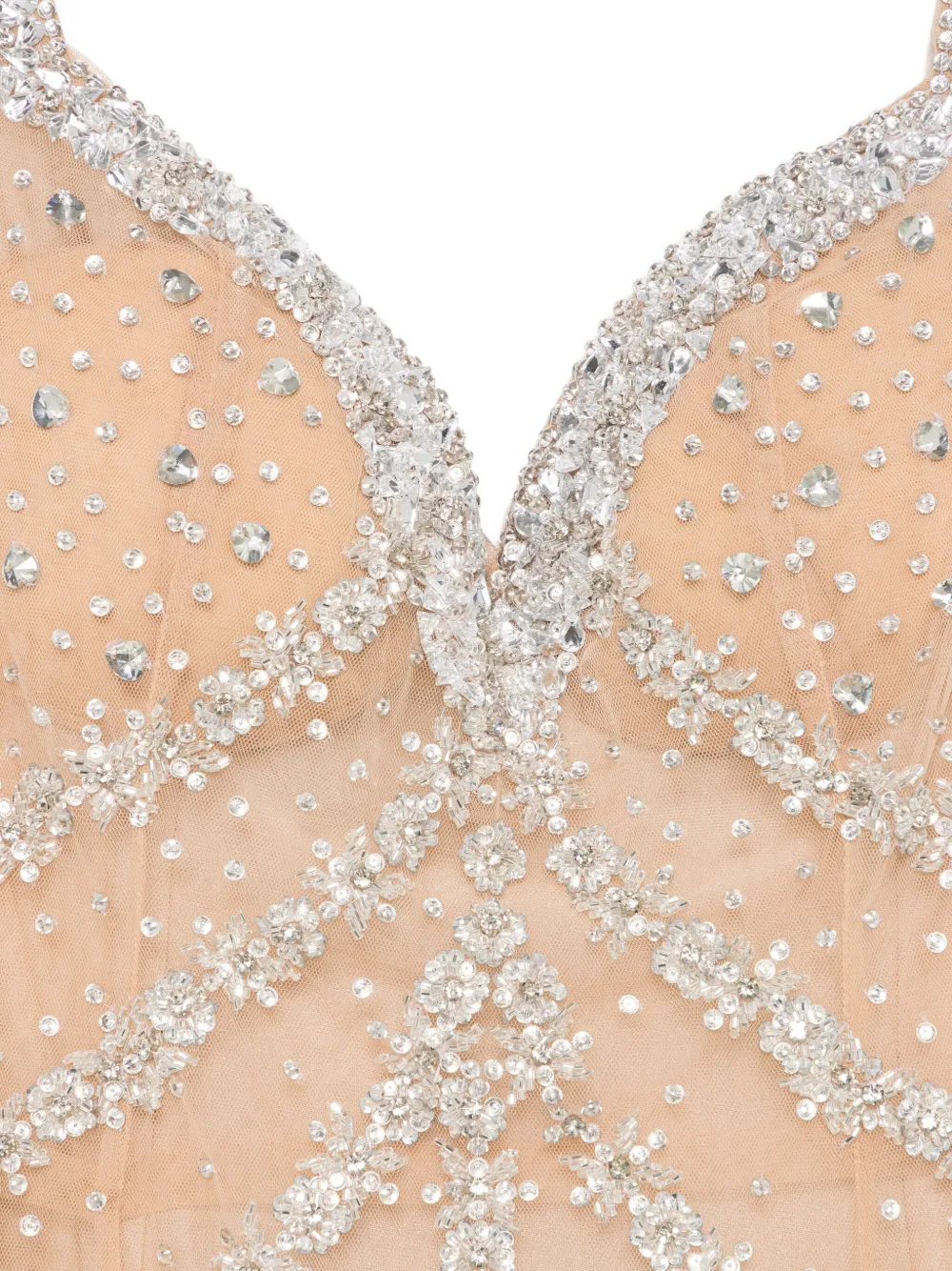 Holland & Holland Crystal-embellished Dress In Neutral
