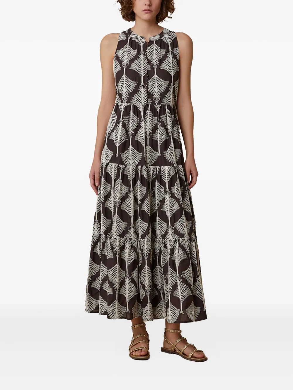 Pennyblack  tiered cotton midi dress | Day Dresses | Image 2