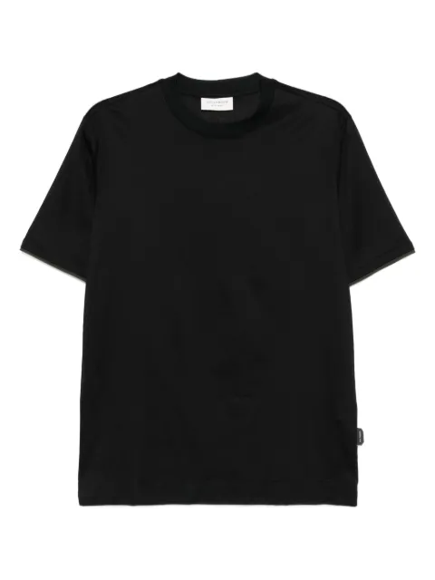 YES LONDON panelled cotton T-shirt