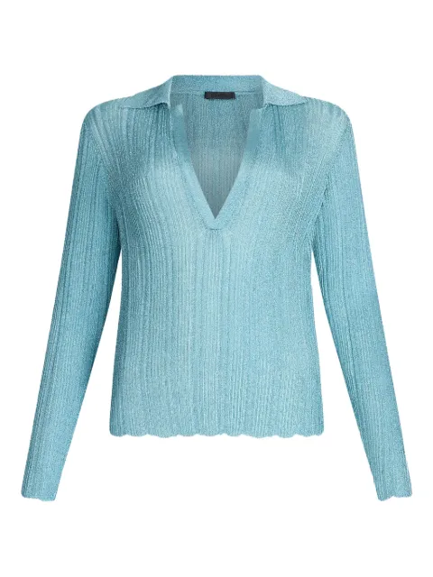 LIU JO ribbed V-neck sweater