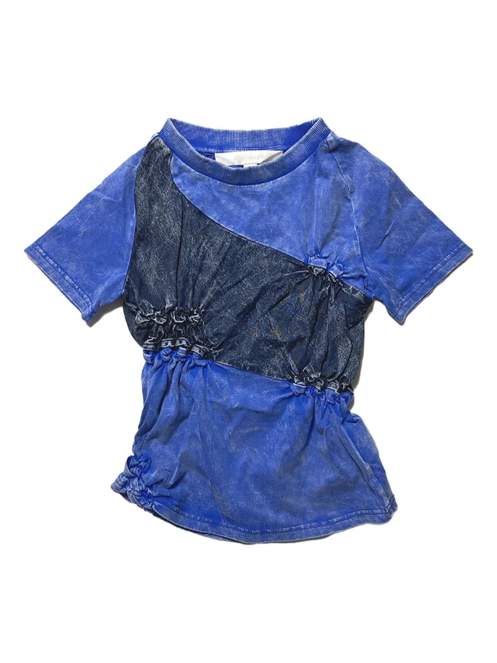 PONDER.ER gathered T-shirt - Blu