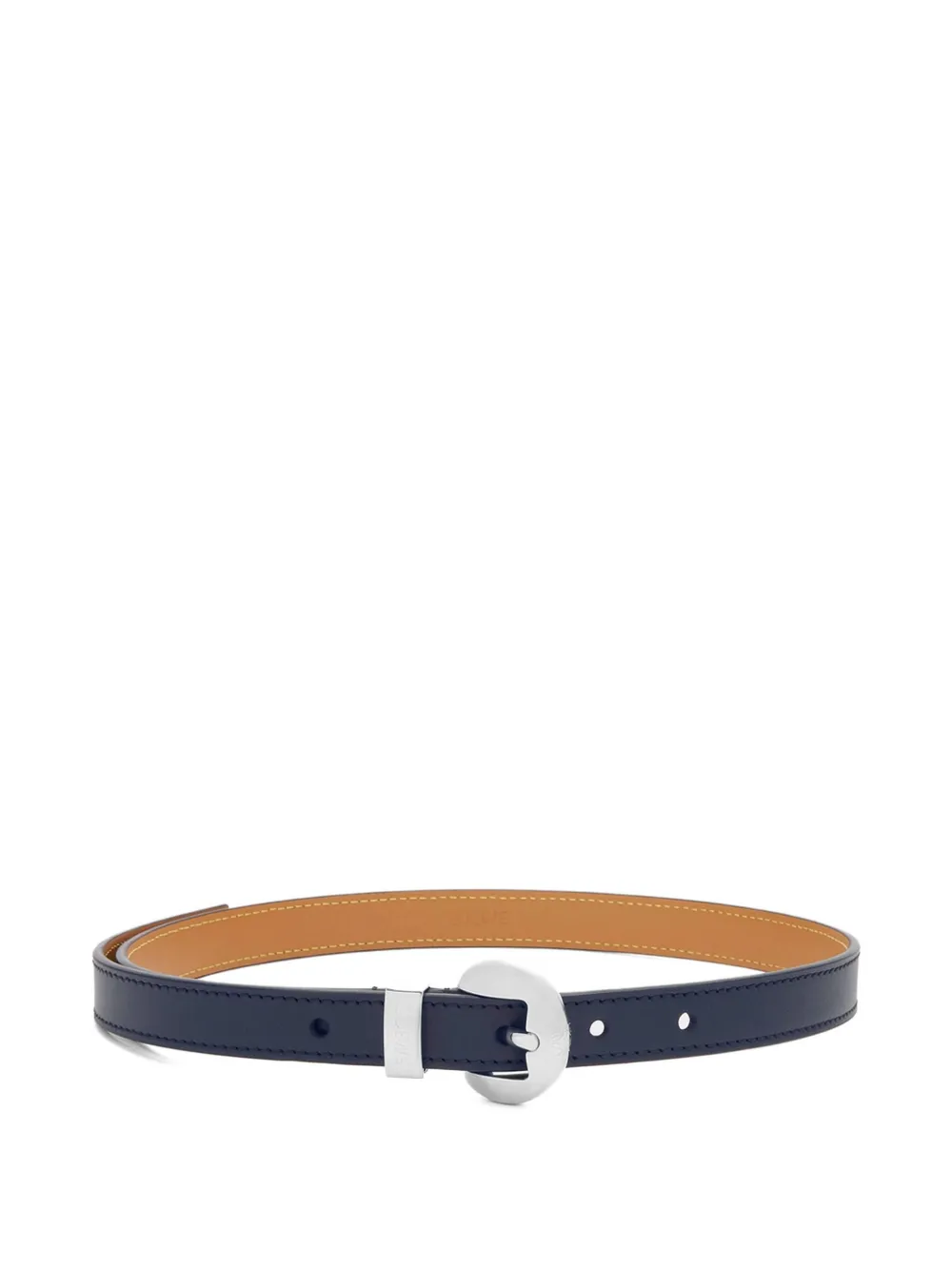 Loewe Pebble Leather Belt In Blue