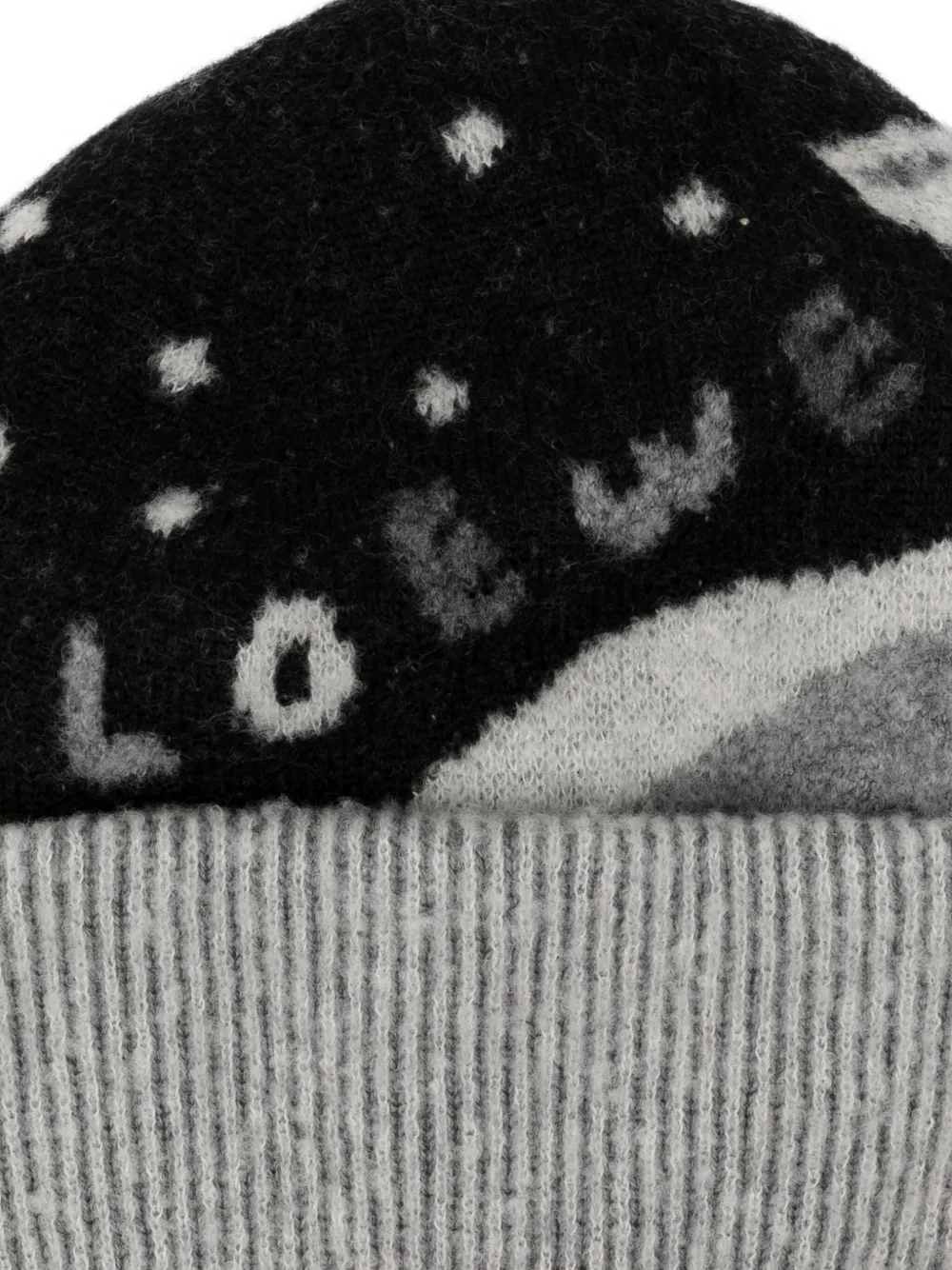Loewe X Suna Fujita Whale Wool-blend Beanie In Black
