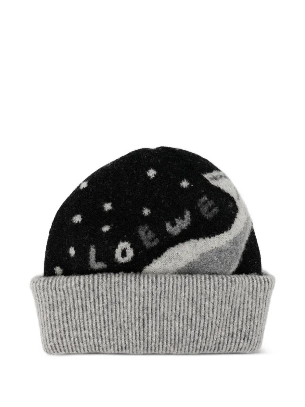 LOEWE logo knitted beanies | Black | Image 1