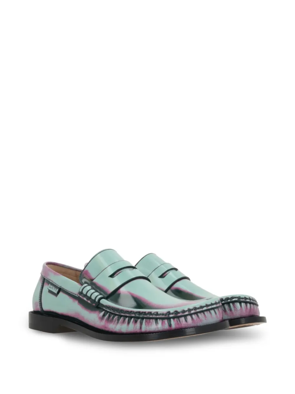 LOEWE Leren penny loafers - Blauw