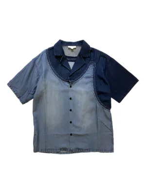 Sacai ダブルポケット デニムシャツ | ブルー | FARFETCH JP