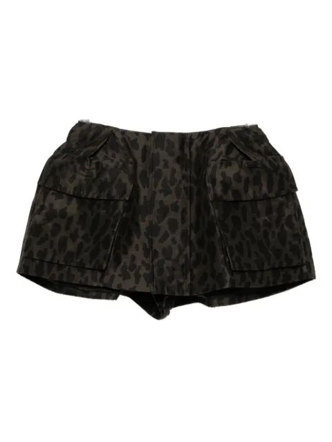 sacai printed shorts