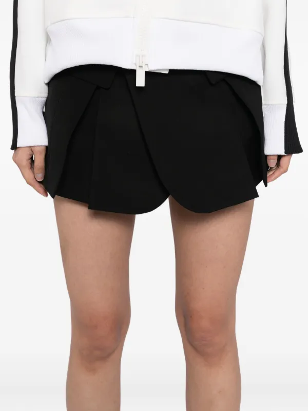 sacai プリーツ ショートパンツ ショーツ Sacai プリーツ ショートパンツ | ブラック | FARFETCH JP