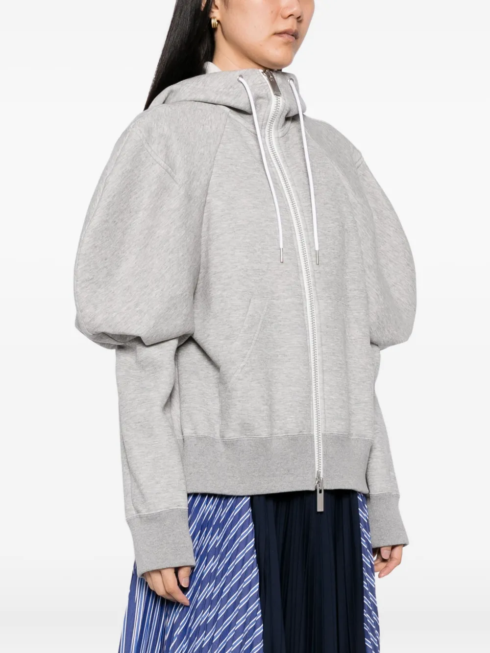sacai Sponge hoodie Grijs