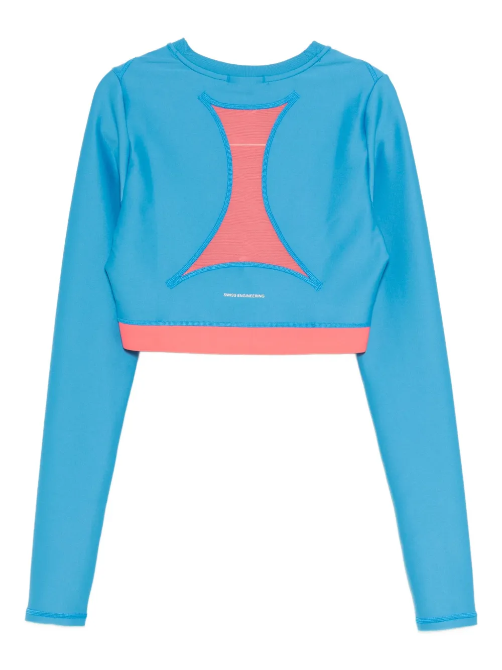 On Running Train cropped top met lange mouwen Blauw