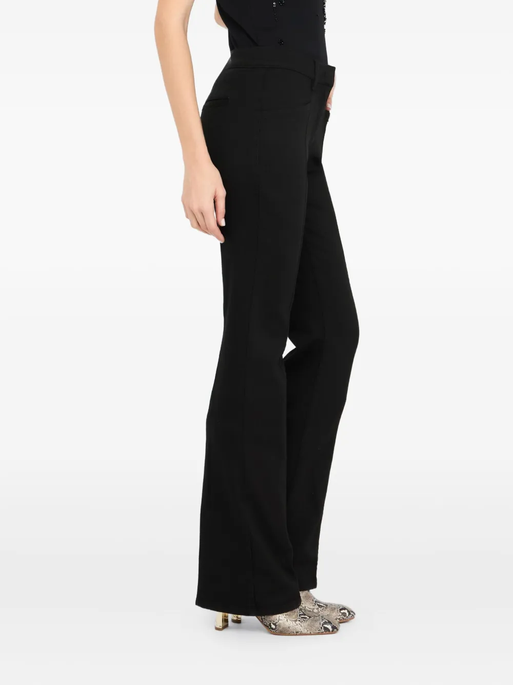Liu •jo Flared Cotton Bull Trousers
