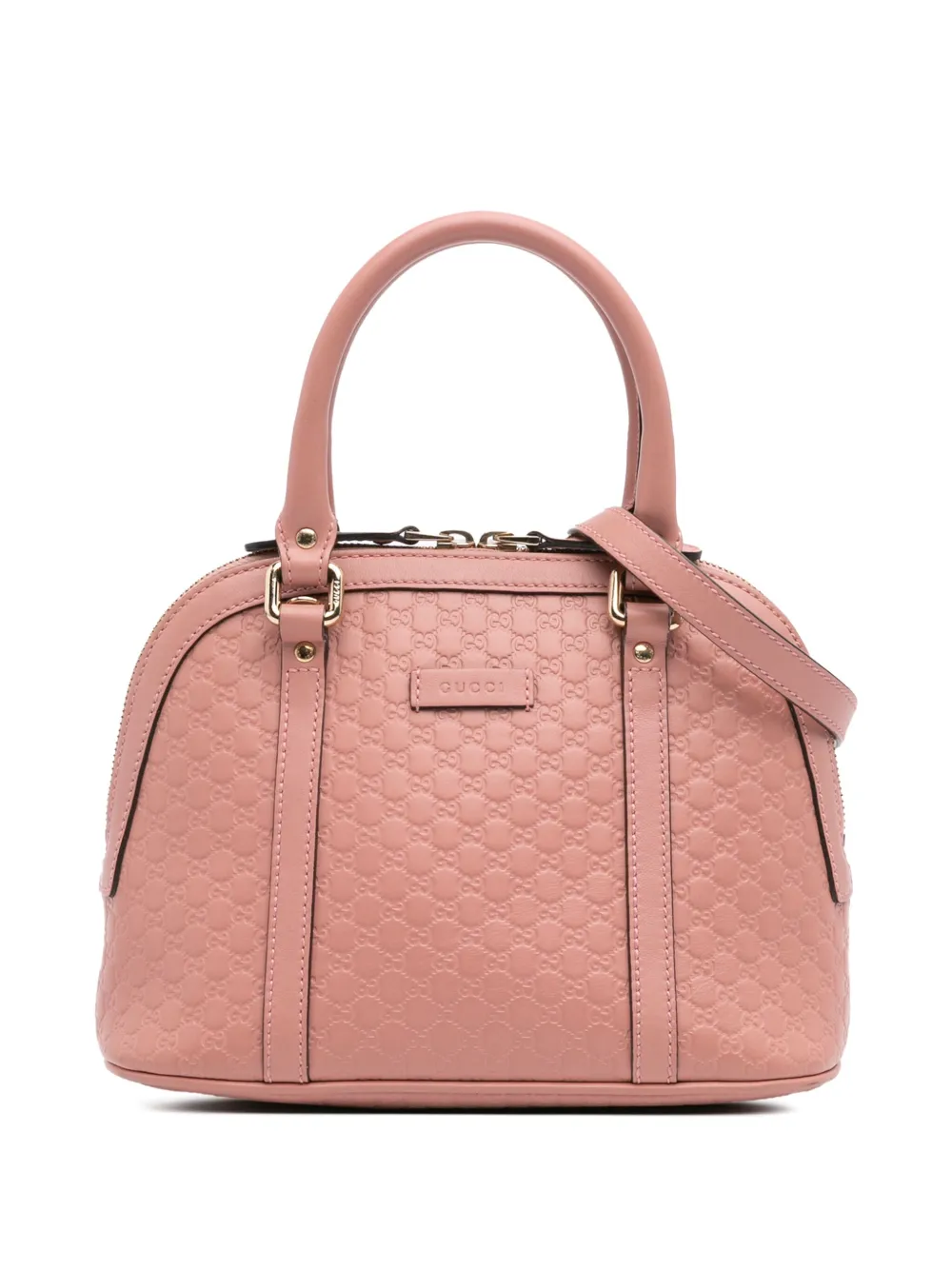 Gucci Pre-Owned 2016-2024 Mini Microguccissima Dome satchel | Pink | Image 1