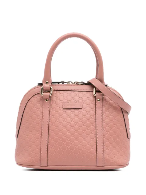 Gucci Pre-Owned bolsa satchel Microguccissima Dome mini 2016-2024