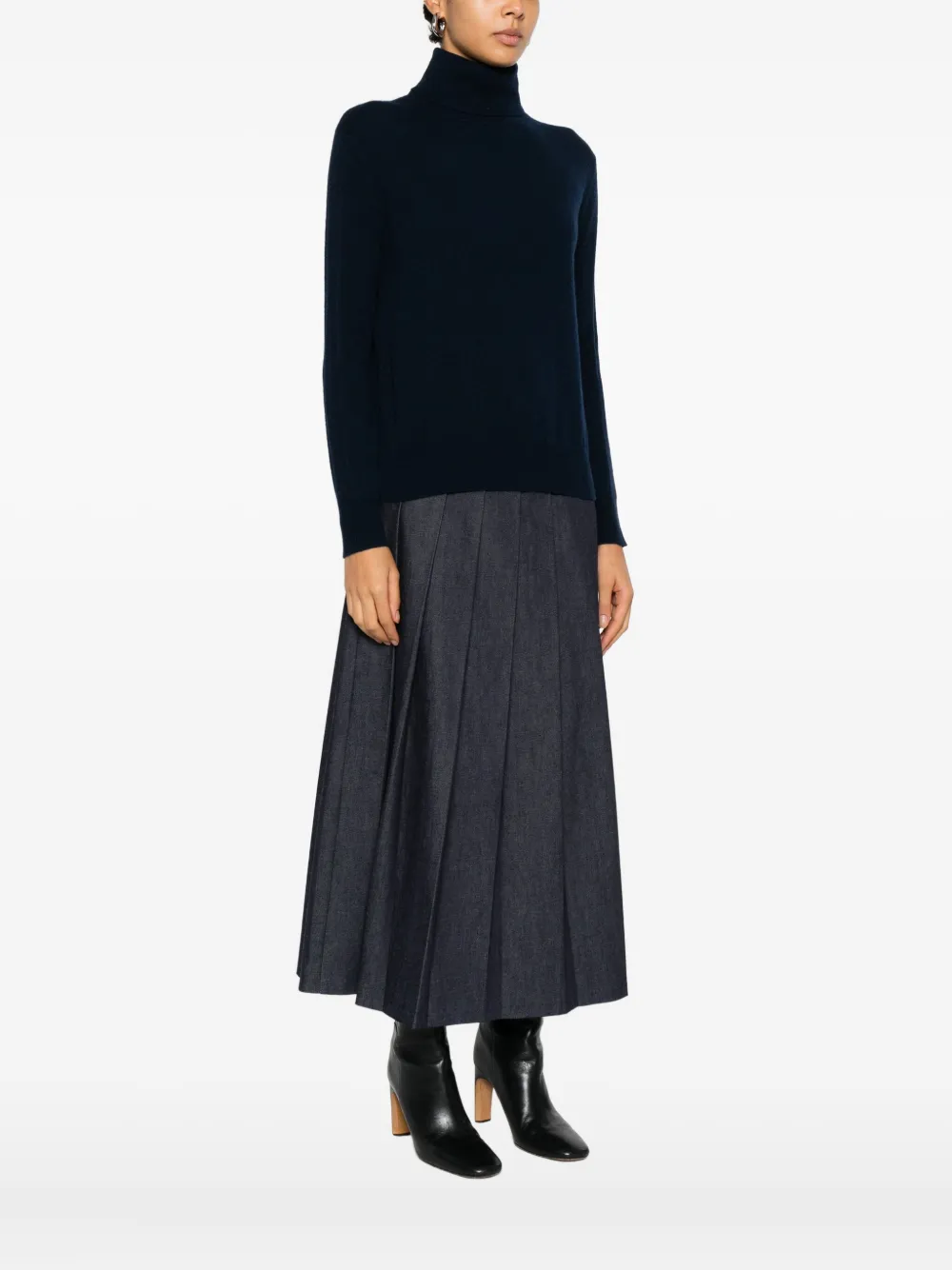 Gotha Roll-neck Sweater In Blue