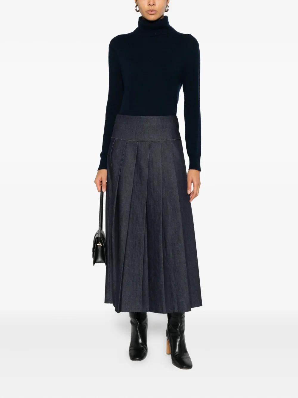 Gotha Roll-neck Sweater In Blue