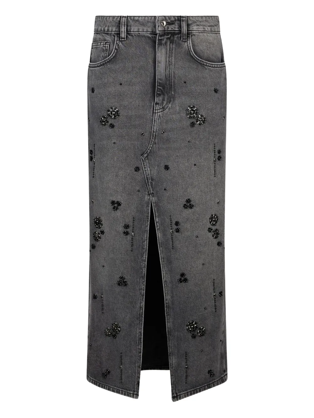 LIU JO gemstone-embellished midi skirt | negro | Image 1