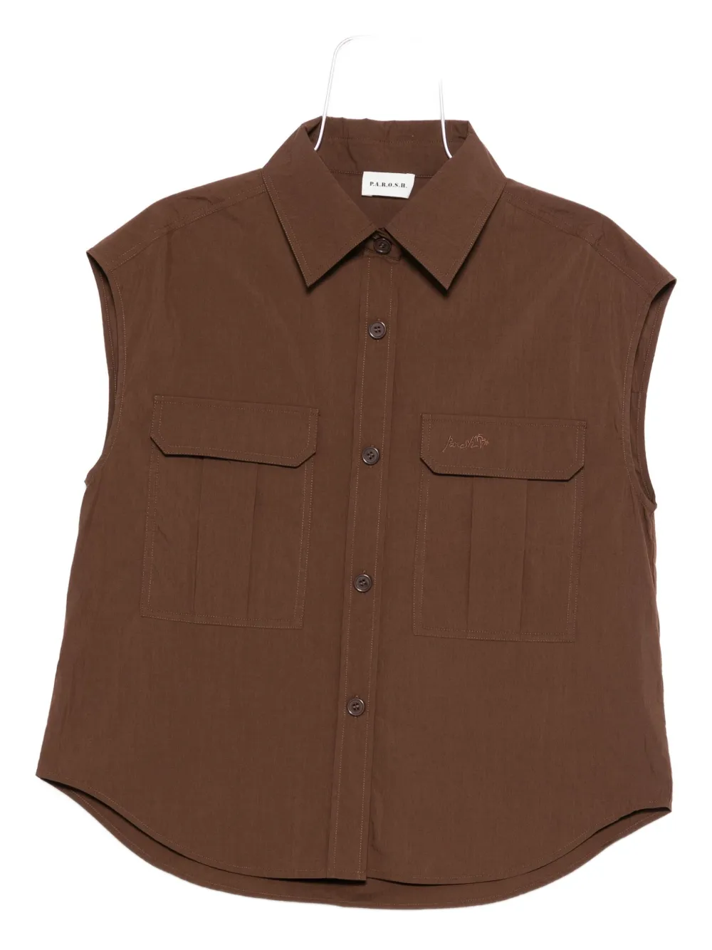 P.A.R.O.S.H. sleeveless shirt Bruin