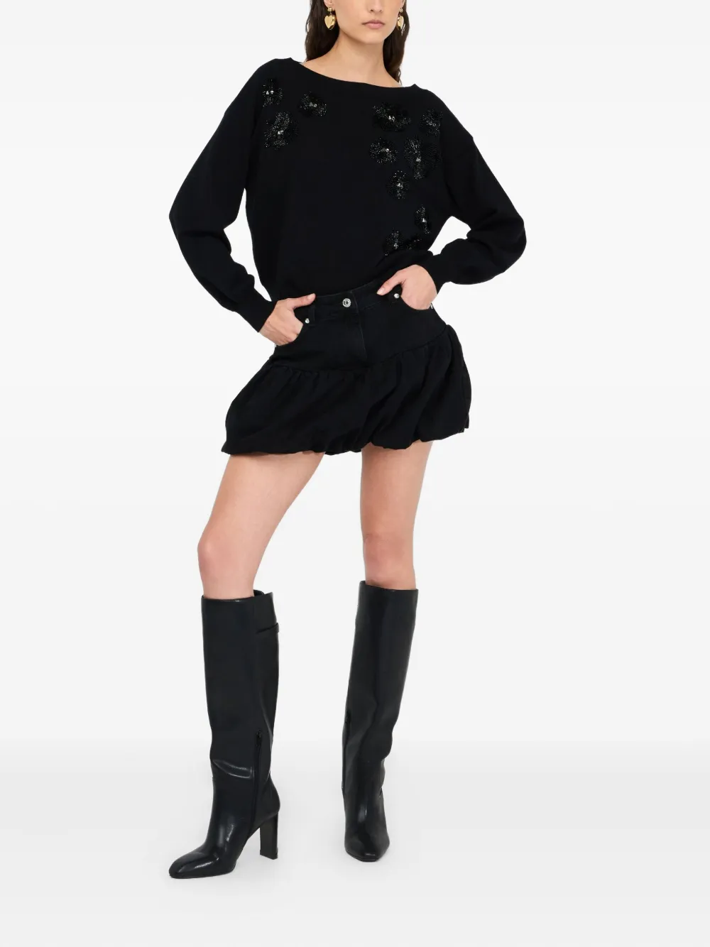 LIU •JO DENIM MINI SKIRT