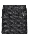 LIU JO bouclé mini skirt - Black